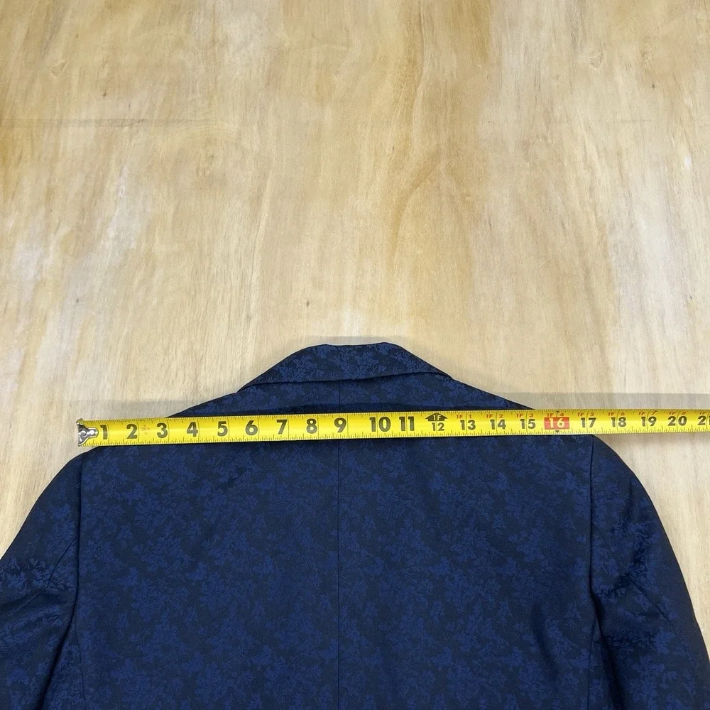 Egara Dinner Jacket Tuxedo Mens 36S Short Slim Fit Polyester Rayon‎ Navy/Black